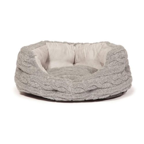 Danish Design Oval Bed Bobble Pewter 89cm / 35`