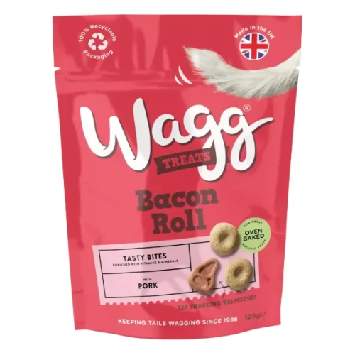 Wagg Bacon Roll Treats 125g