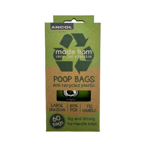 Ancol Made From Poop Bags 4 Rolls 60 Bags