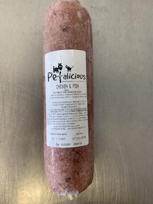 Petalicious 80% Raw Chicken & Fish Tube 500g