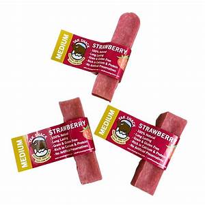 Yak Strawberry Dog Chew Medium