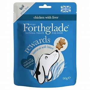Forthglade Grain Free Soft Bite Treats Rewards Chicken & Liver 90g