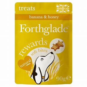 Forthglade Grain Free Soft Bite Treats Rewards Honey & Banana 90g