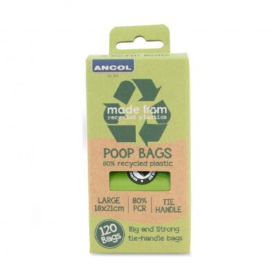 Ancol "Made From" Poop Bags 8 Rolls 120 Bags