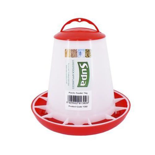 Supa Poultry Feeder Red & White 1kg