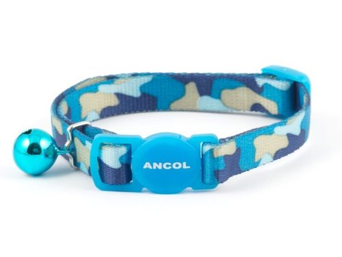 Ancol Cat Collar Camouflage Blue