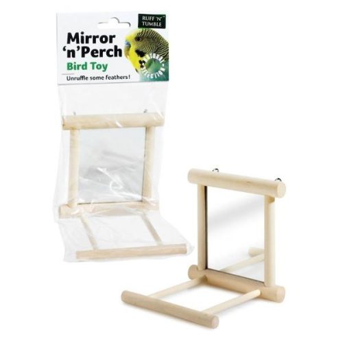 Nobby Mirror N Perch Bird Toy